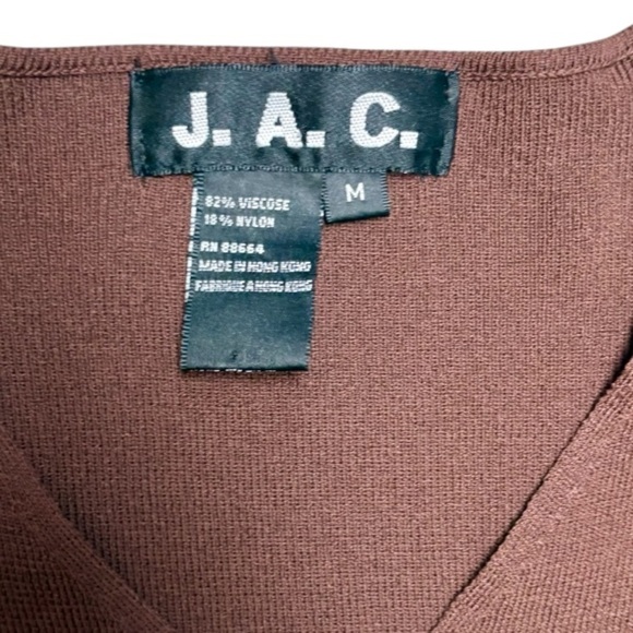 M🌺NEW‼️J.A.C. BUNDLE/LOT/MULTIPLES OF 2 Fuchsia Pink and Brown Sweaters NWOT - Picture 10 of 15